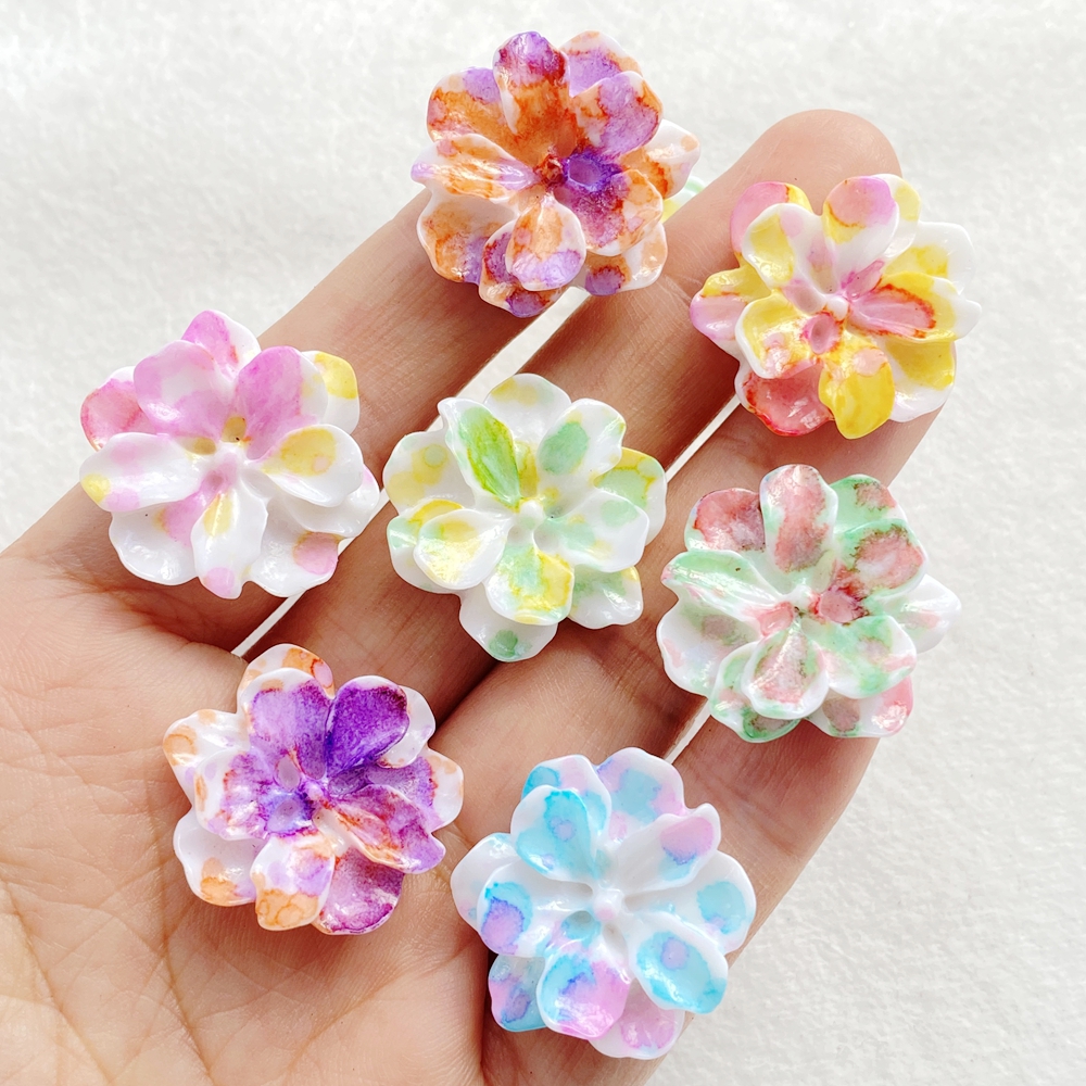 Flower Preservation Resin - 10Pcs Cute Cartoon Flower Series Resin
