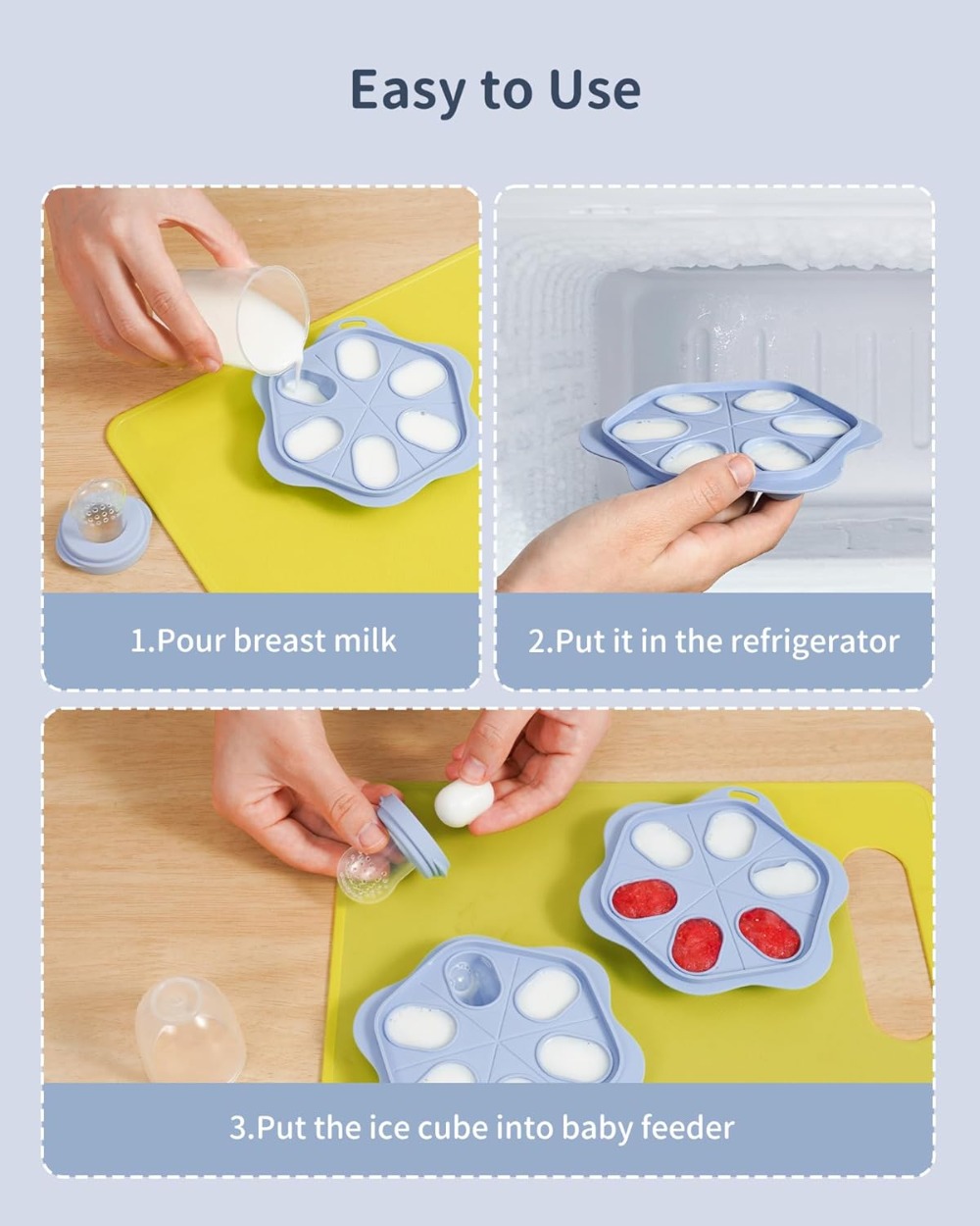 Silicone Baby Fruit Food Feede - Silicone Mold Tray 评论和价格
