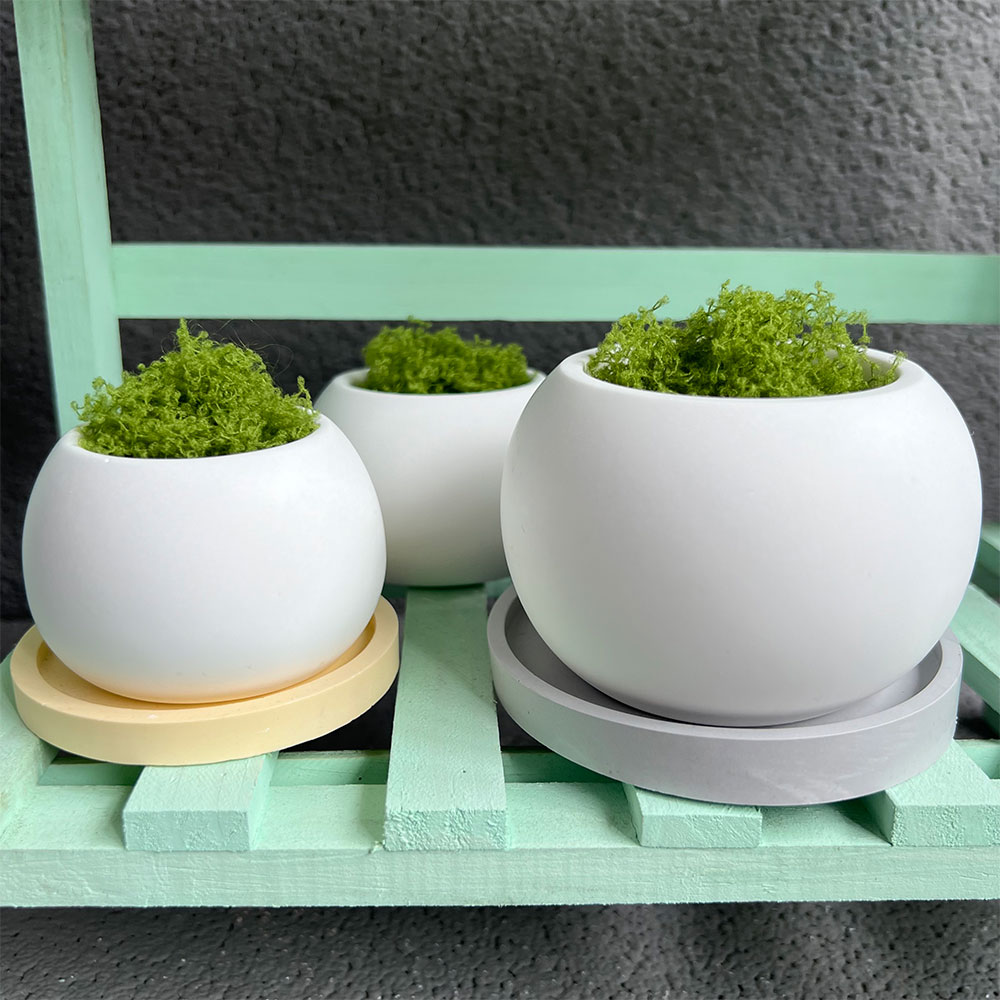 Large Silicone Planter Molds C - Coaster Mold Round 评论和价格