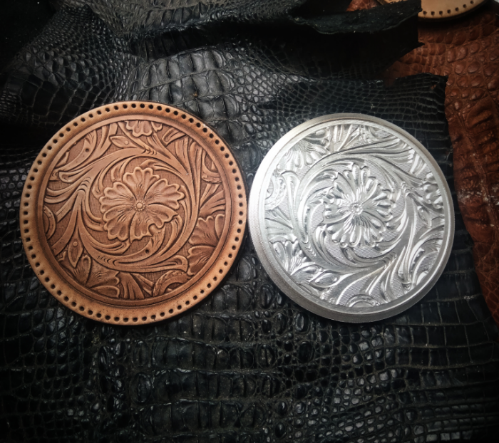 Small 3D Leather Embossing Die - Coaster Mold Round 评论和价格