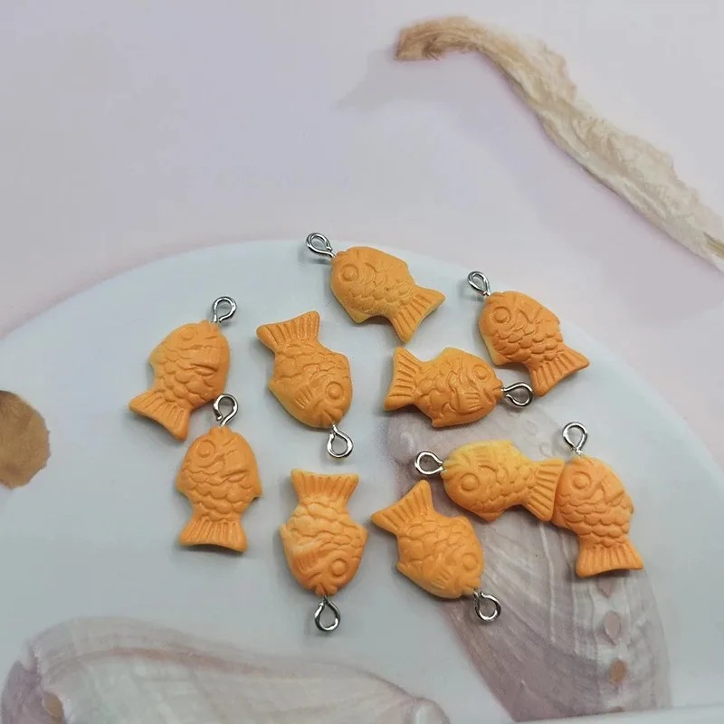 10Pcs Lovely Korea Koi Fish Fl - Resin Crafts Diy 评论和价格