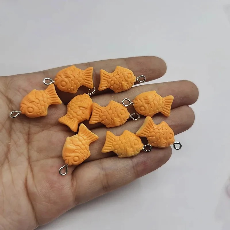 10Pcs Lovely Korea Koi Fish Fl - Resin Crafts Diy 评论和价格