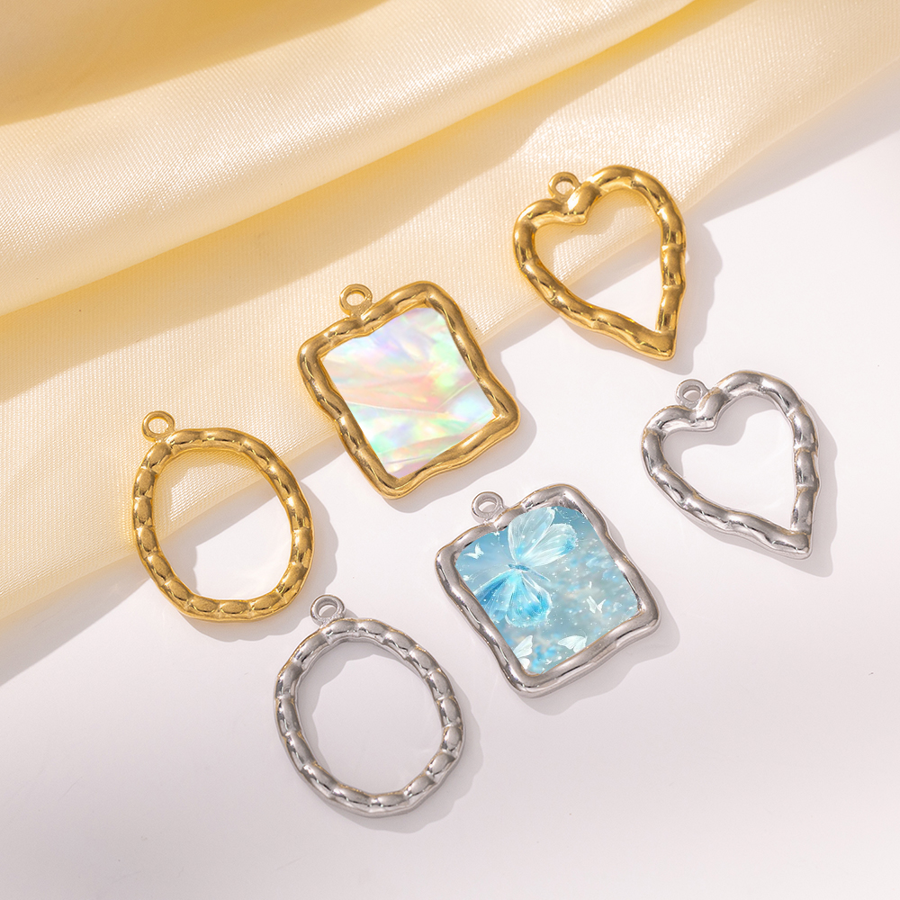 5pcs Stainless Steel Heart Rou - Resin Crafts Diy 评论和价格