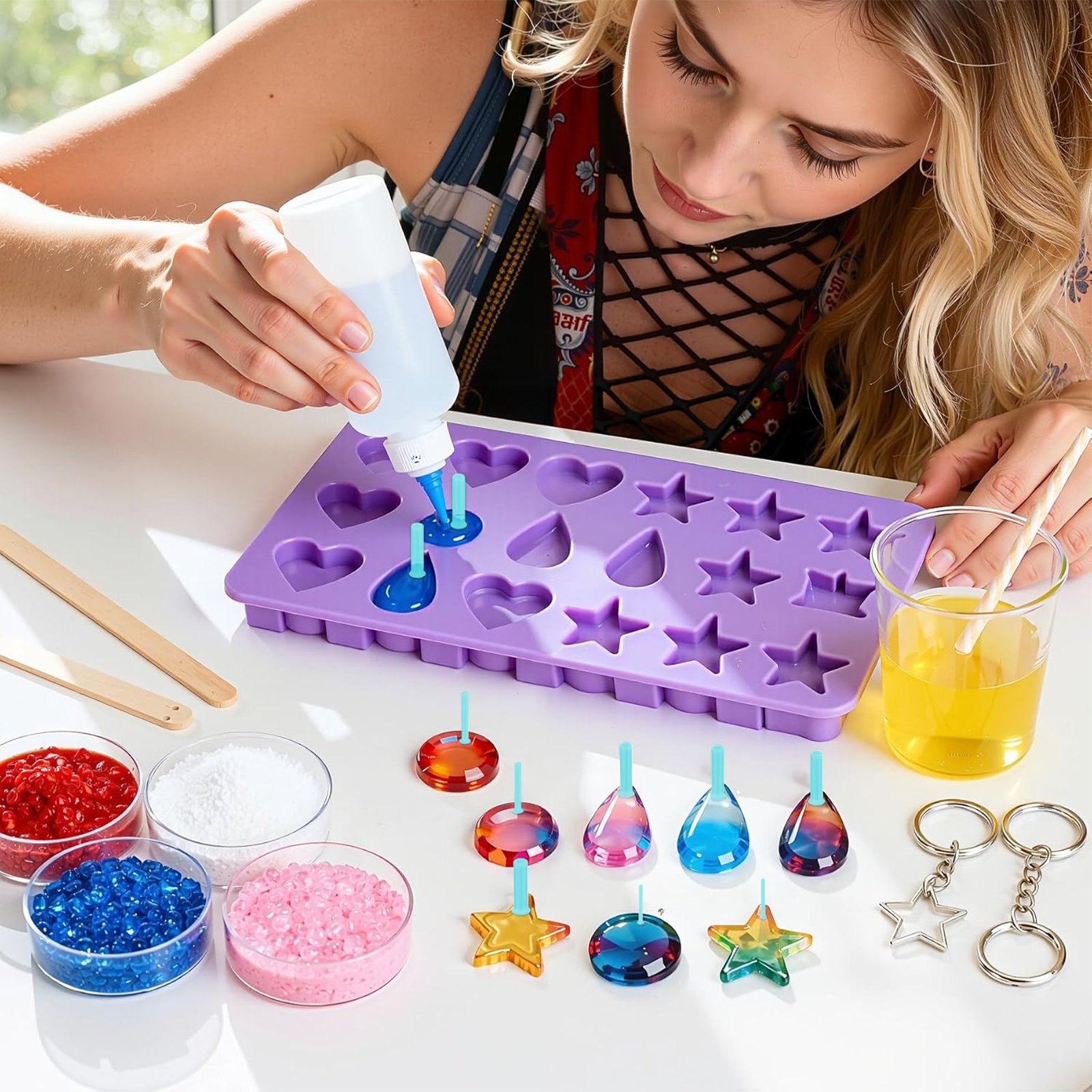 Resin Hole Maker Set 35PCS 7 S - Epoxy Uv Resin Kit 评论和价格
