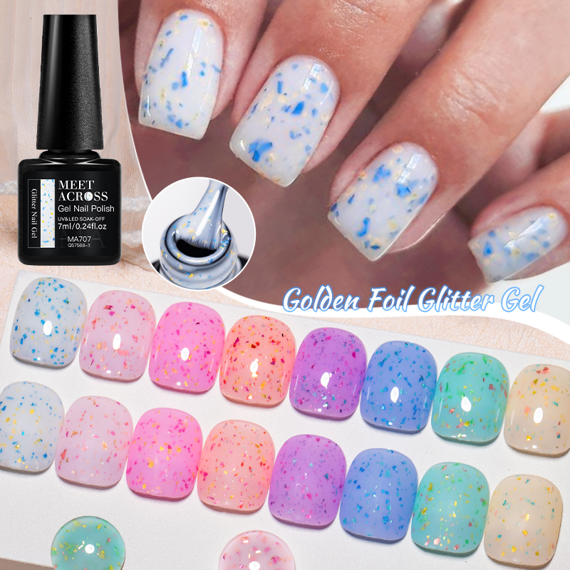 7ML MEET ACROSS Golden foil gl - Gold Foil Flakes 评论和价格