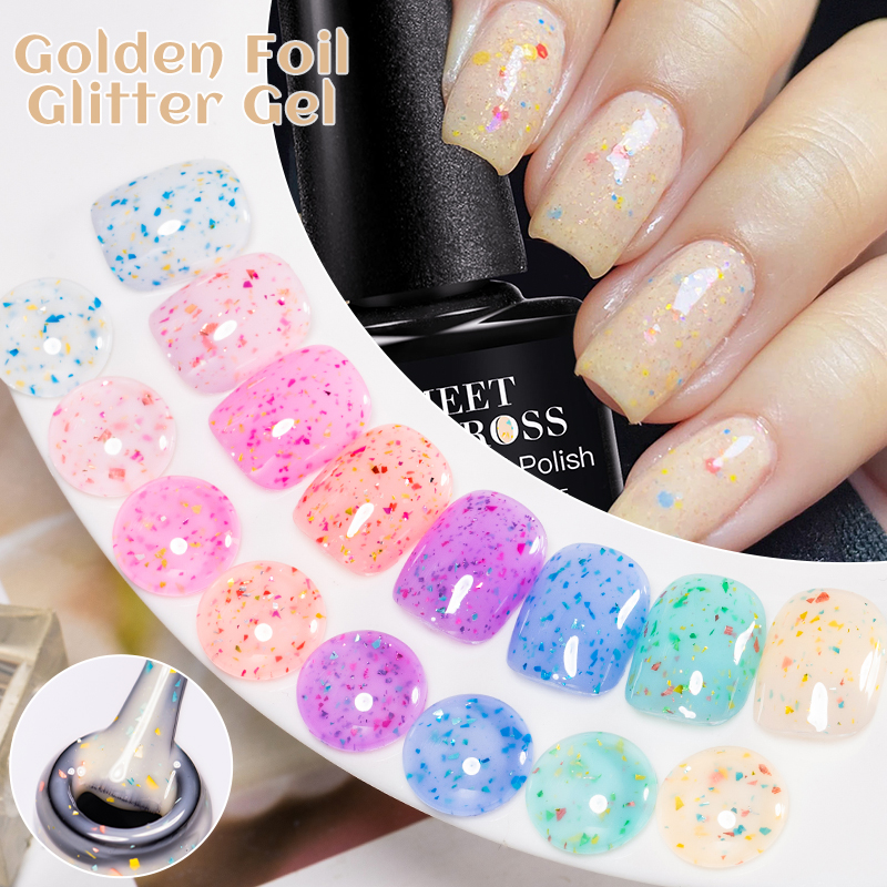 7ML MEET ACROSS Golden foil gl - Gold Foil Flakes 评论和价格