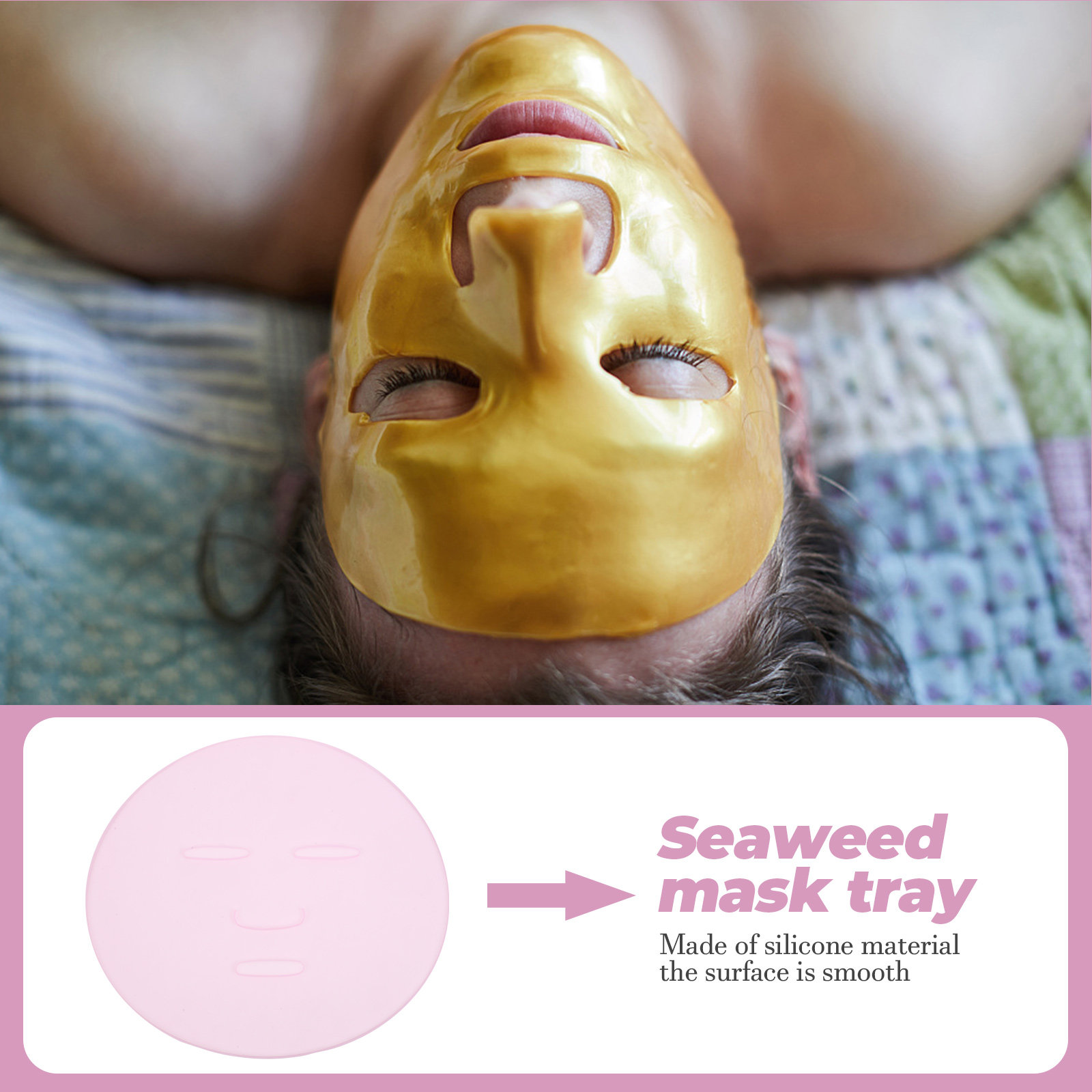 2Pcs DIY Seaweed Mask Mold Reu - Silicone Mold Tray 评论和价格