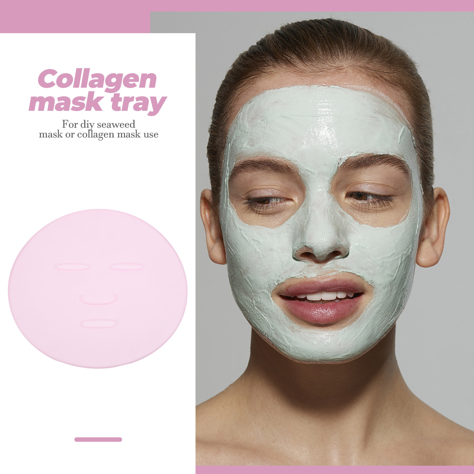 2Pcs DIY Seaweed Mask Mold Reu - Silicone Mold Tray 评论和价格