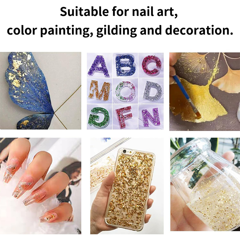 20 Pcs Gold Leaf Sheets: Versa - Gold Foil Flakes 评论和价格
