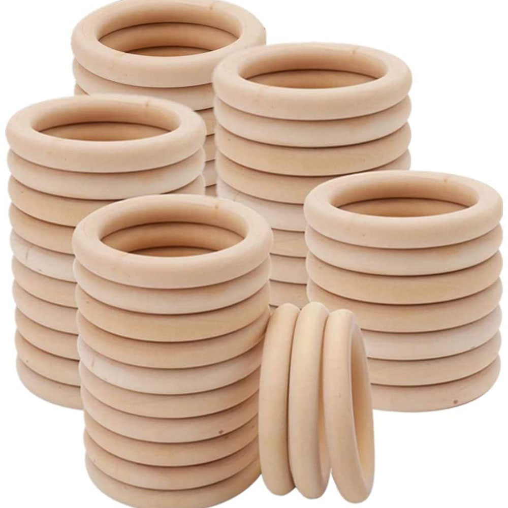 Unfinished Solid Wooden Rings  - Wood Ring Blank 评论和价格