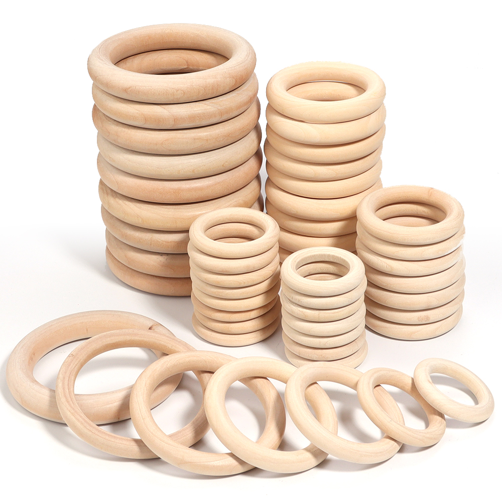 Unfinished Solid Wooden Rings  - Wood Ring Blank 评论和价格