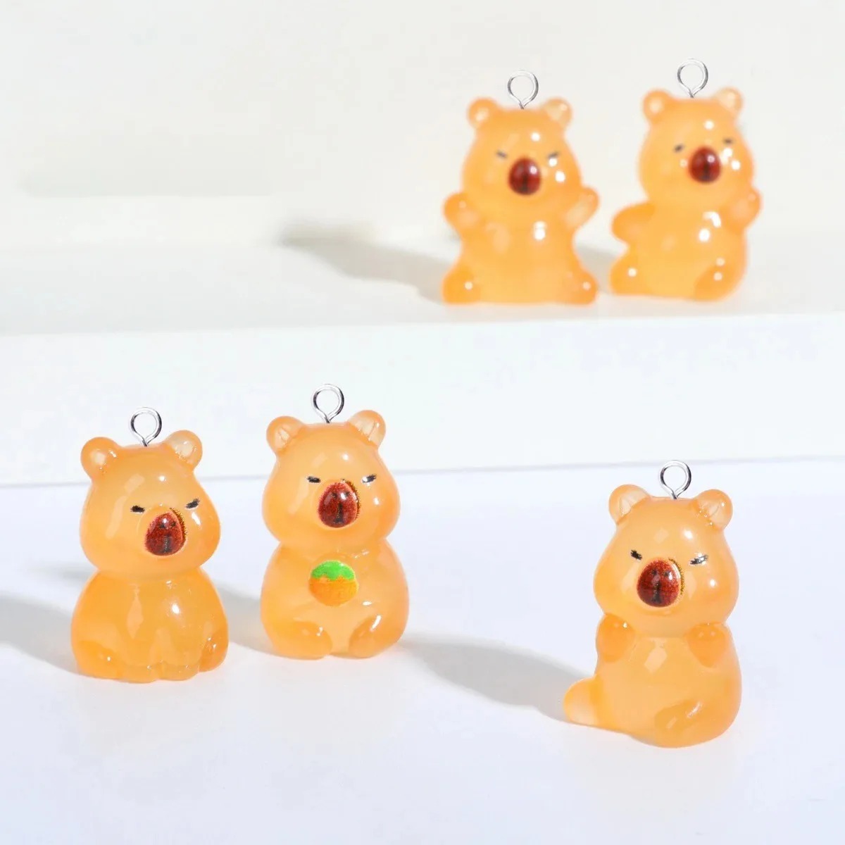 10Pcs Kawaii Flatback Floating - Resin Craft Supplies 评论和价格