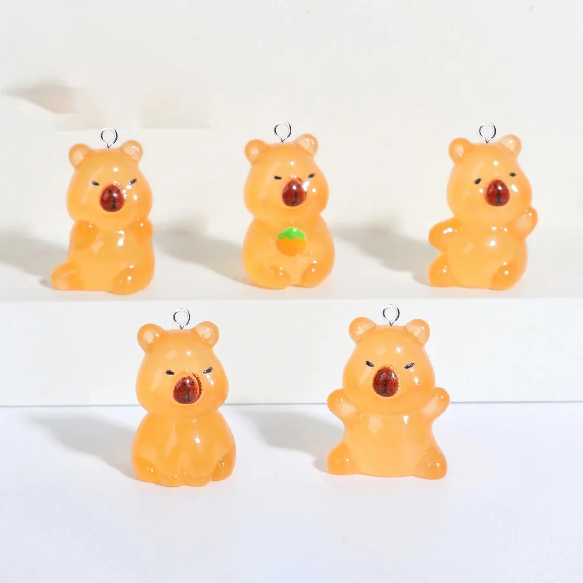 10Pcs Kawaii Flatback Floating - Resin Craft Supplies 评论和价格