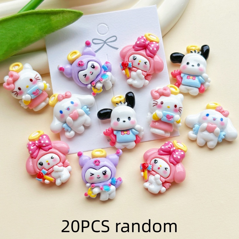 20PCS Resin Cartoon Angel DIY  - Resin Craft Ideas 评论和价格