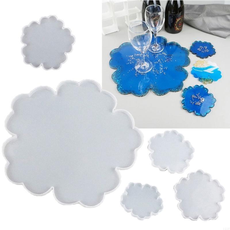 5Pieces Large Flower Resin Mol - Geode Mold Silicone 评论和价格
