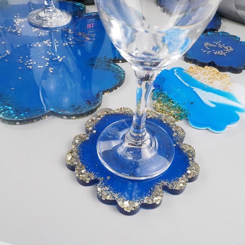 5Pieces Large Flower Resin Mol - Geode Mold Silicone 评论和价格
