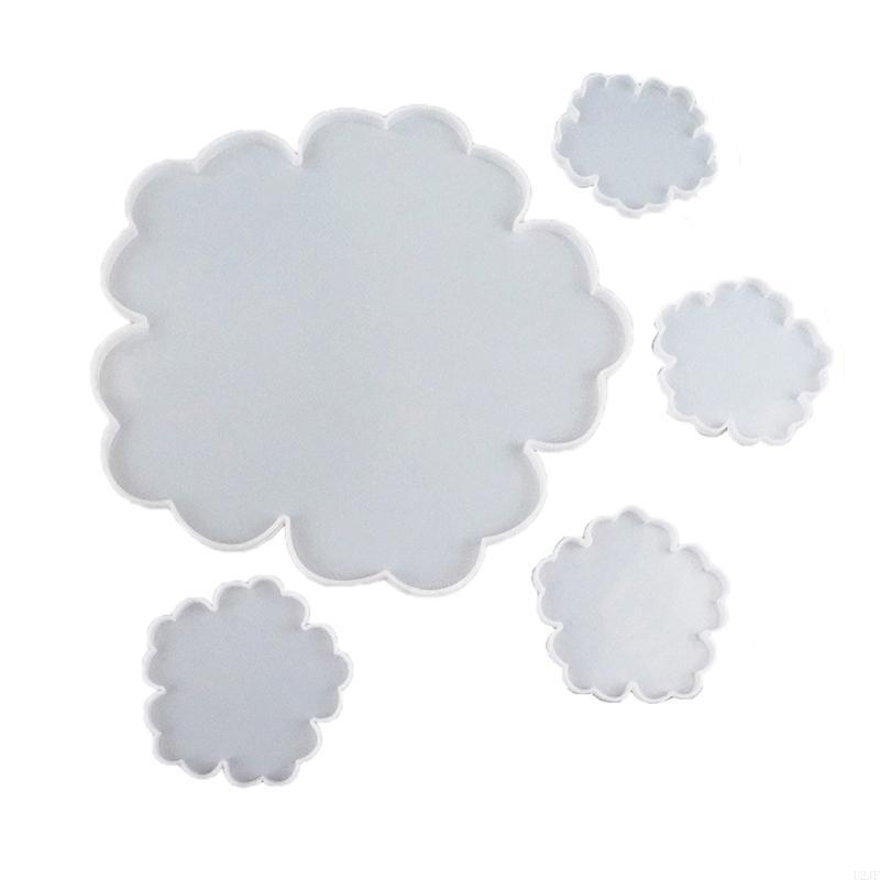 5Pieces Large Flower Resin Mol - Geode Mold Silicone 评论和价格