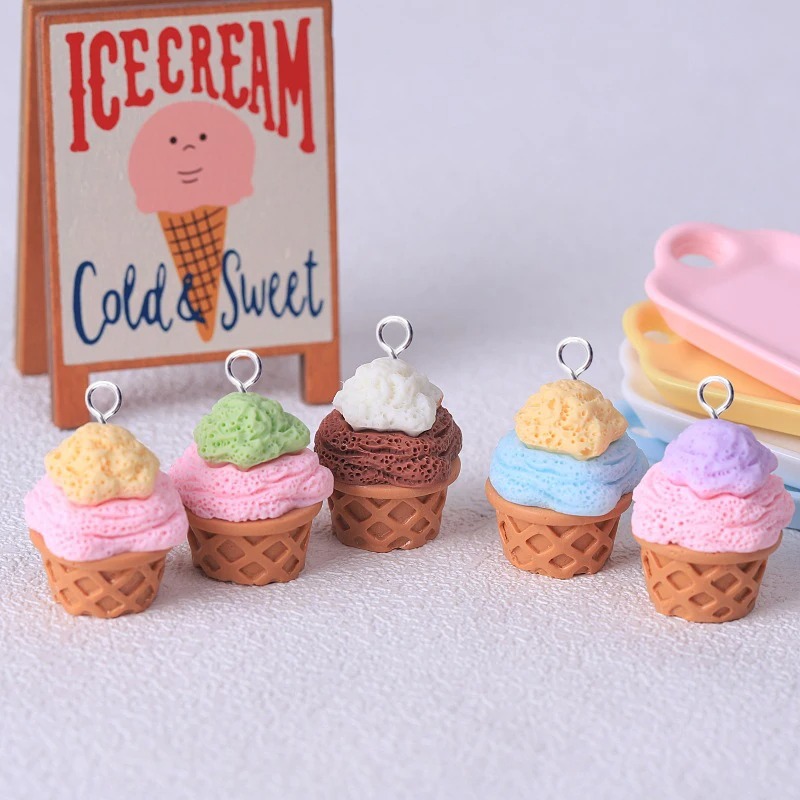 10Pcs Adorable 3D Simulated Ic - Resin Crafts Diy 评论和价格