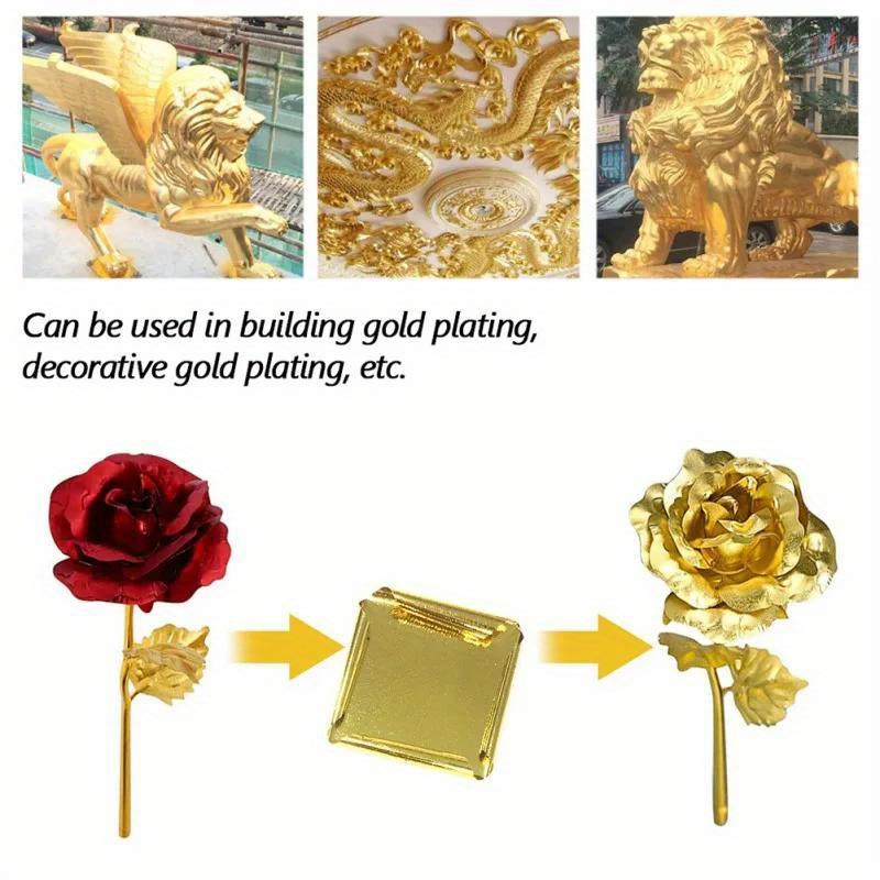 Aomily 9x9cm 100 Sheets Practi - Gold Foil Flakes 评论和价格