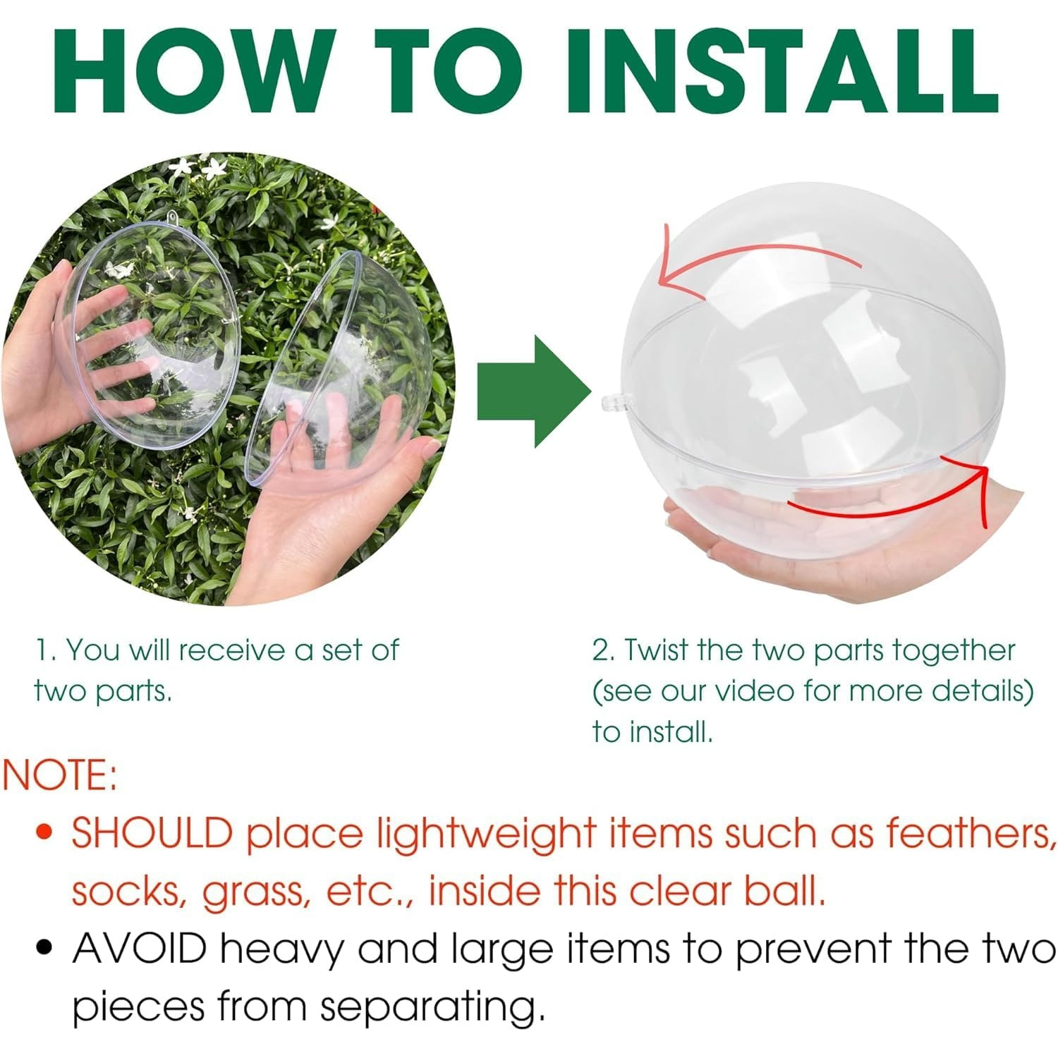 Fillable Clear Ornament Ball,  - Dome Mold Clear 评论和价格