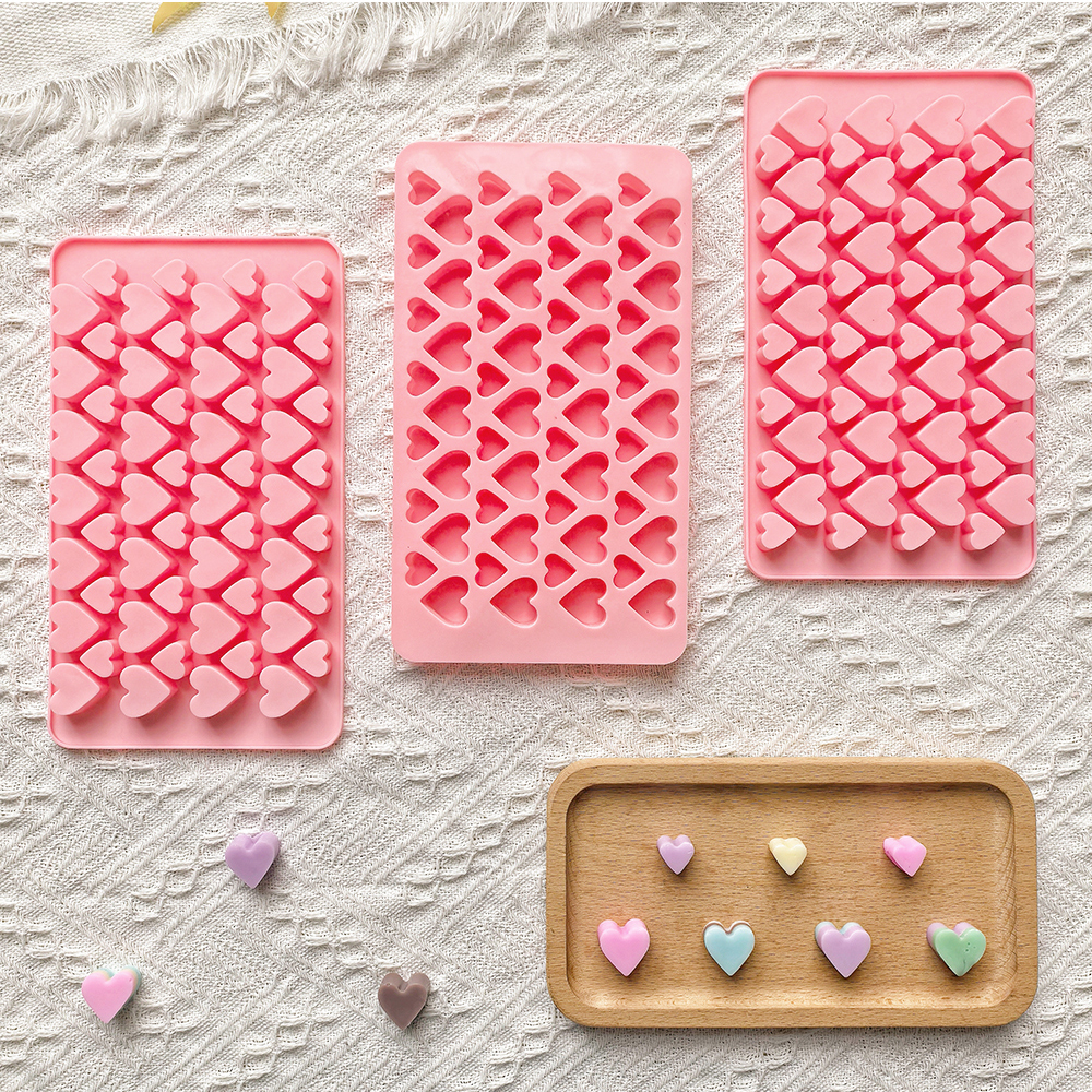 56 cavity size heart-shaped ch - Silicone Mold Tray 评论和价格