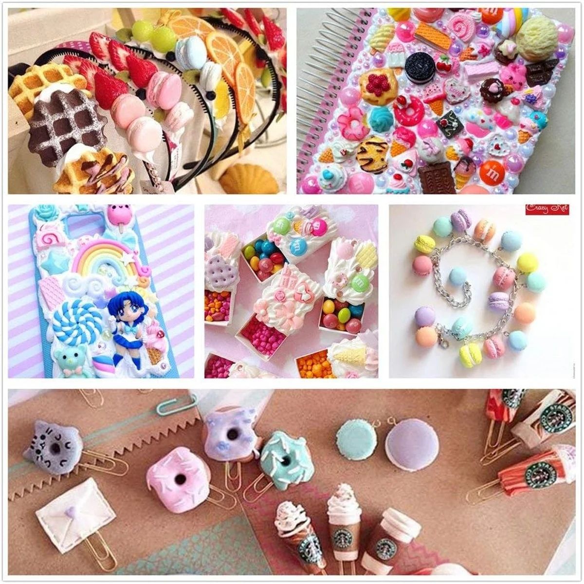 30pcs Random Candy Slime Charm - Resin Crafts Diy 评论和价格