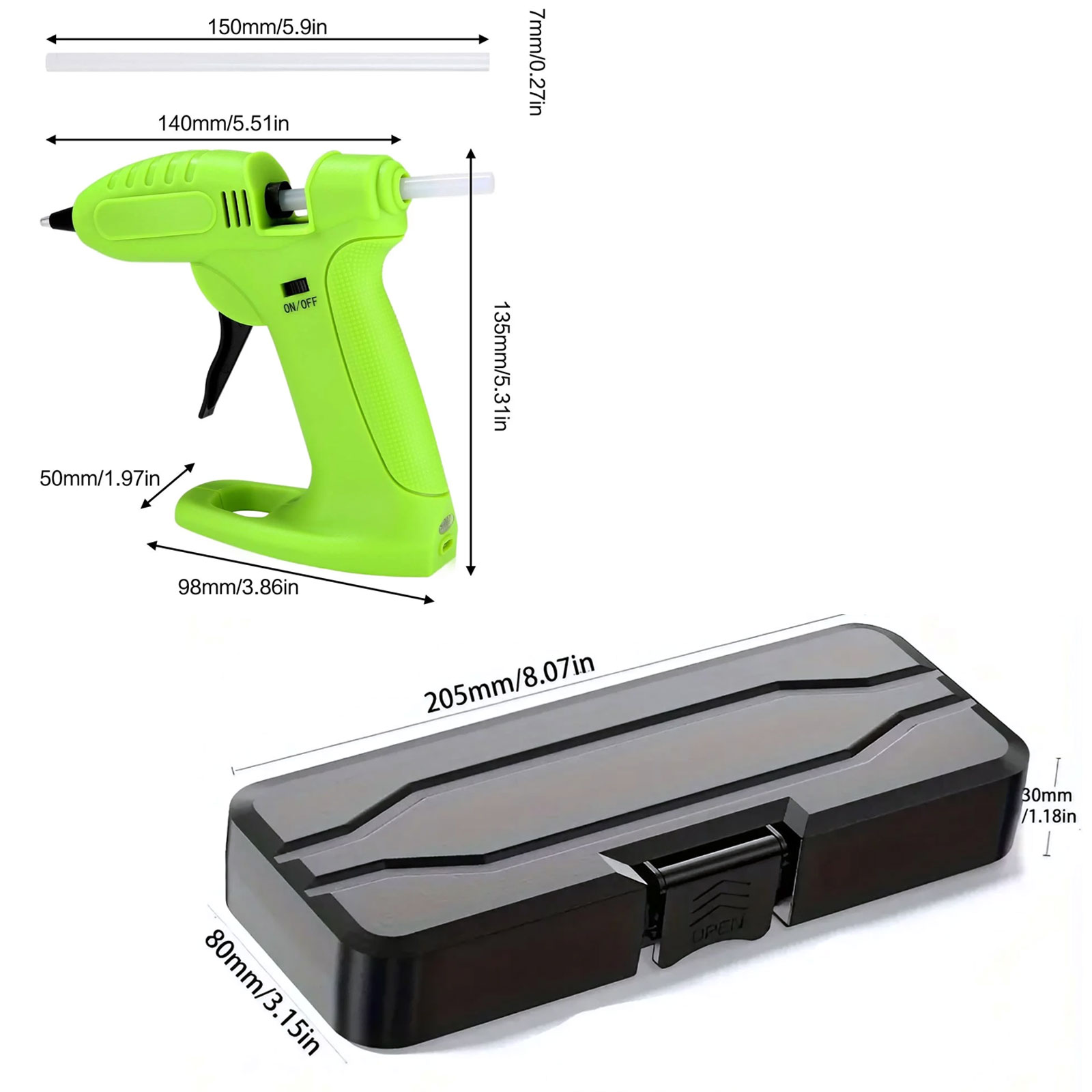 Cordless Hot Glue Gun (Fast-He - Heat Gun Small 评论和价格