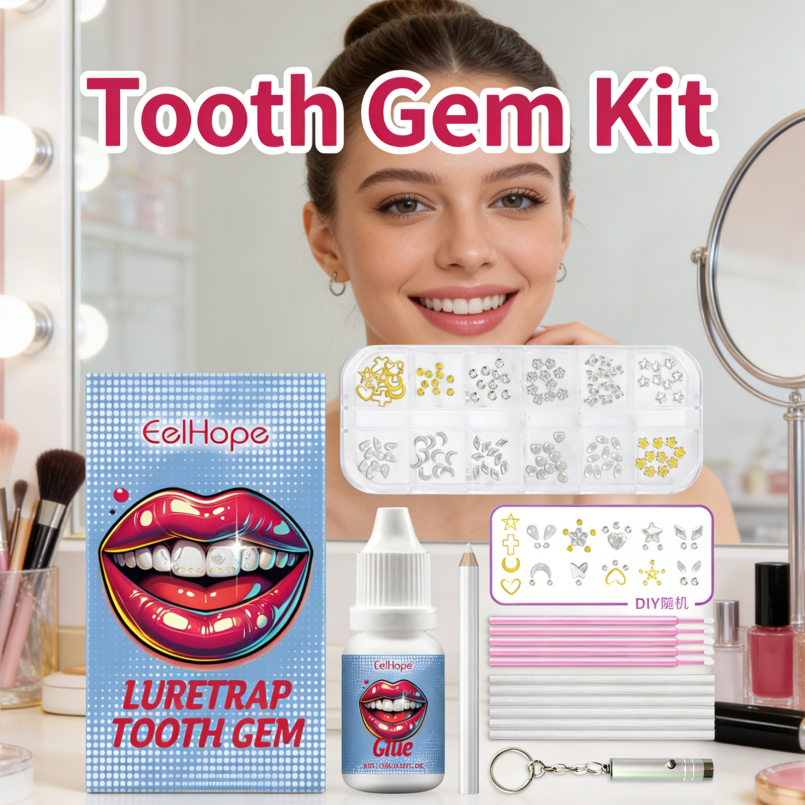 Tooth Gems Sparkling Teeth Jew - Resin Jewelry Kit 评论和价格