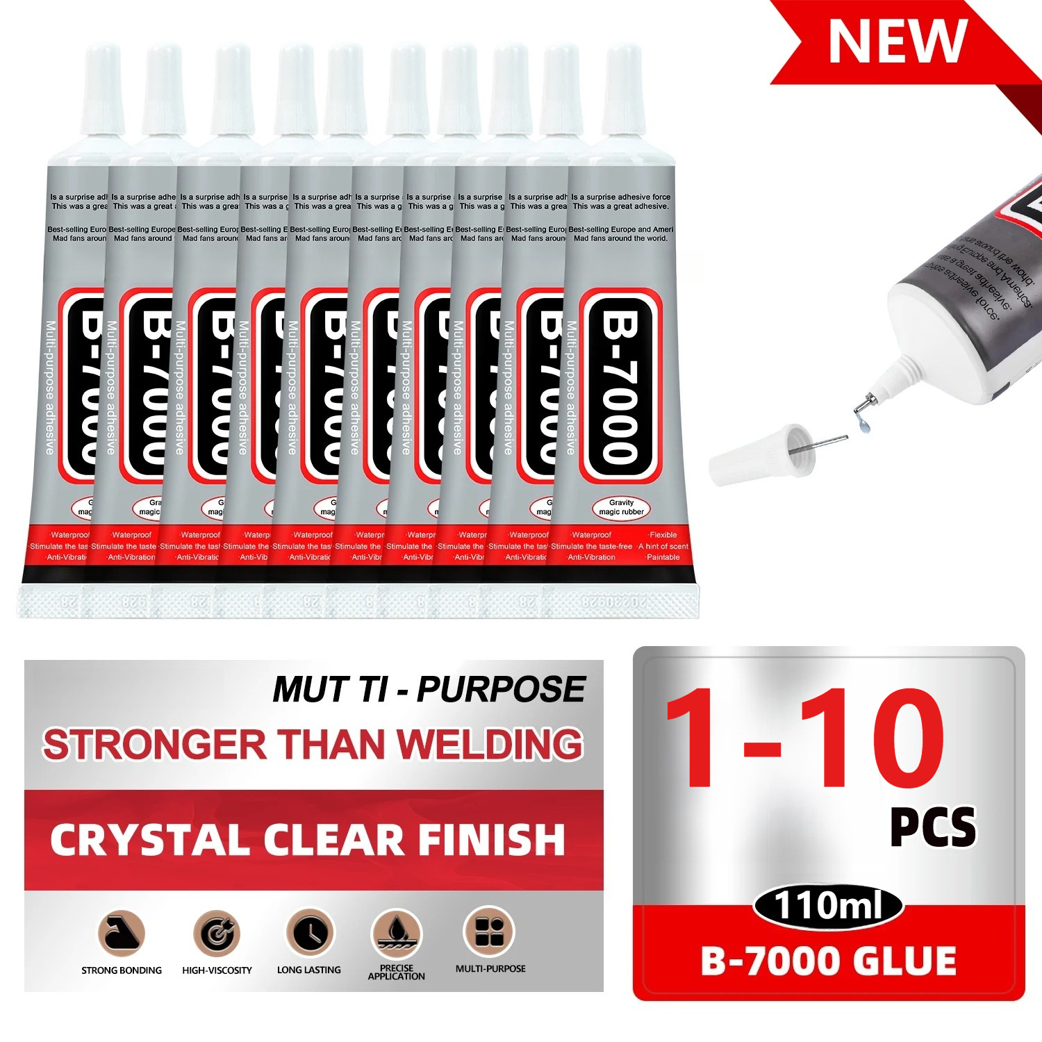 Super Glue B-7000 Loolifl 1-10 - Crafting Resin 评论和价格