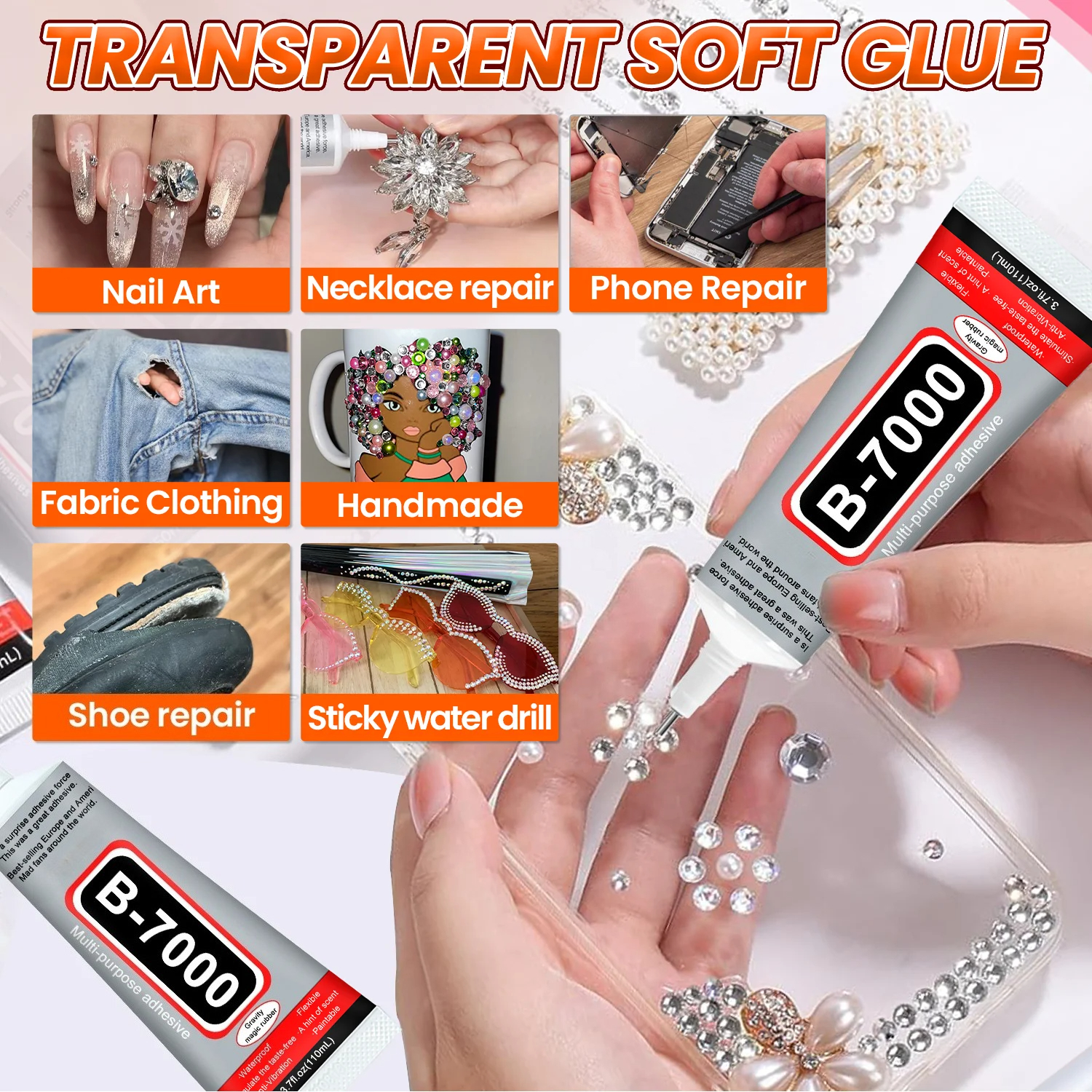 Super Glue B-7000 Loolifl 1-10 - Crafting Resin 评论和价格