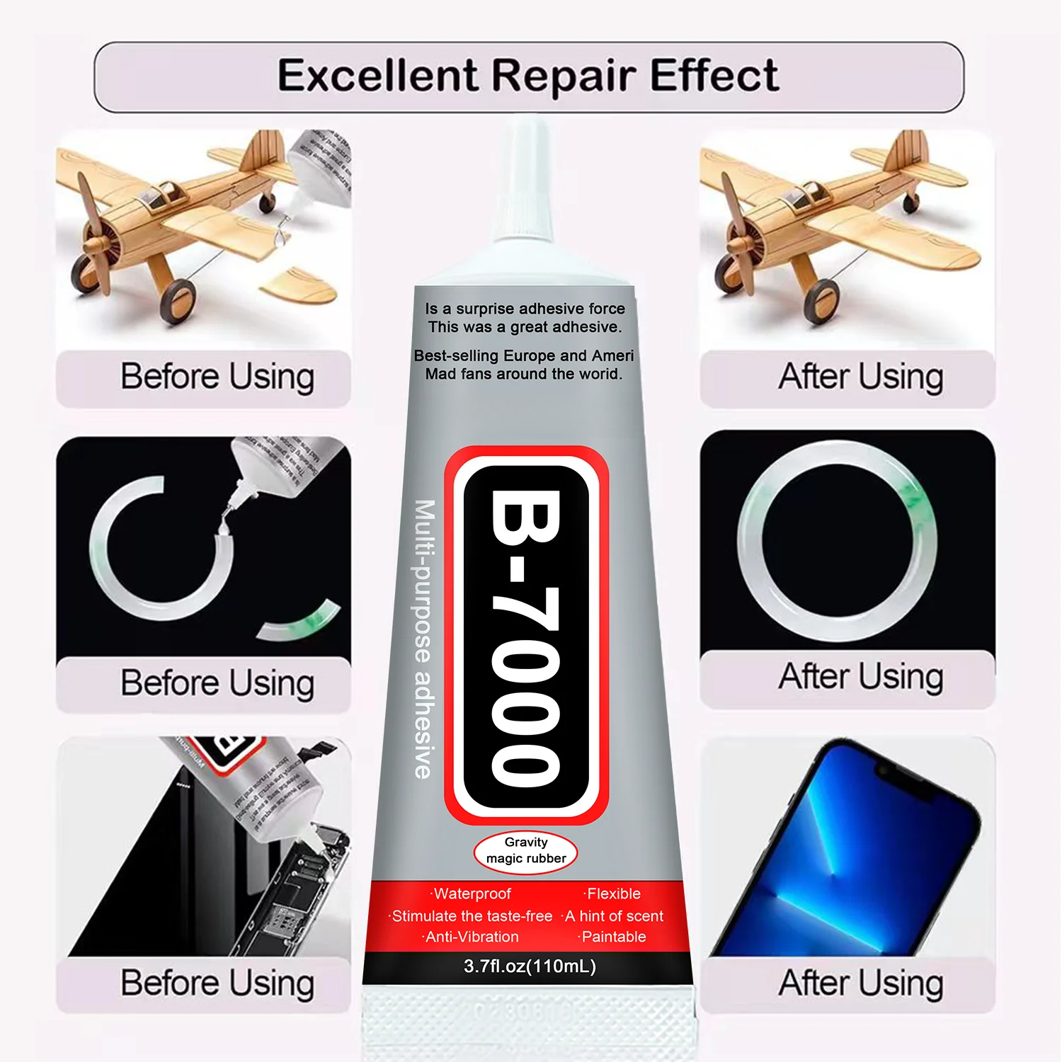 Super Glue B-7000 Loolifl 1-10 - Crafting Resin 评论和价格