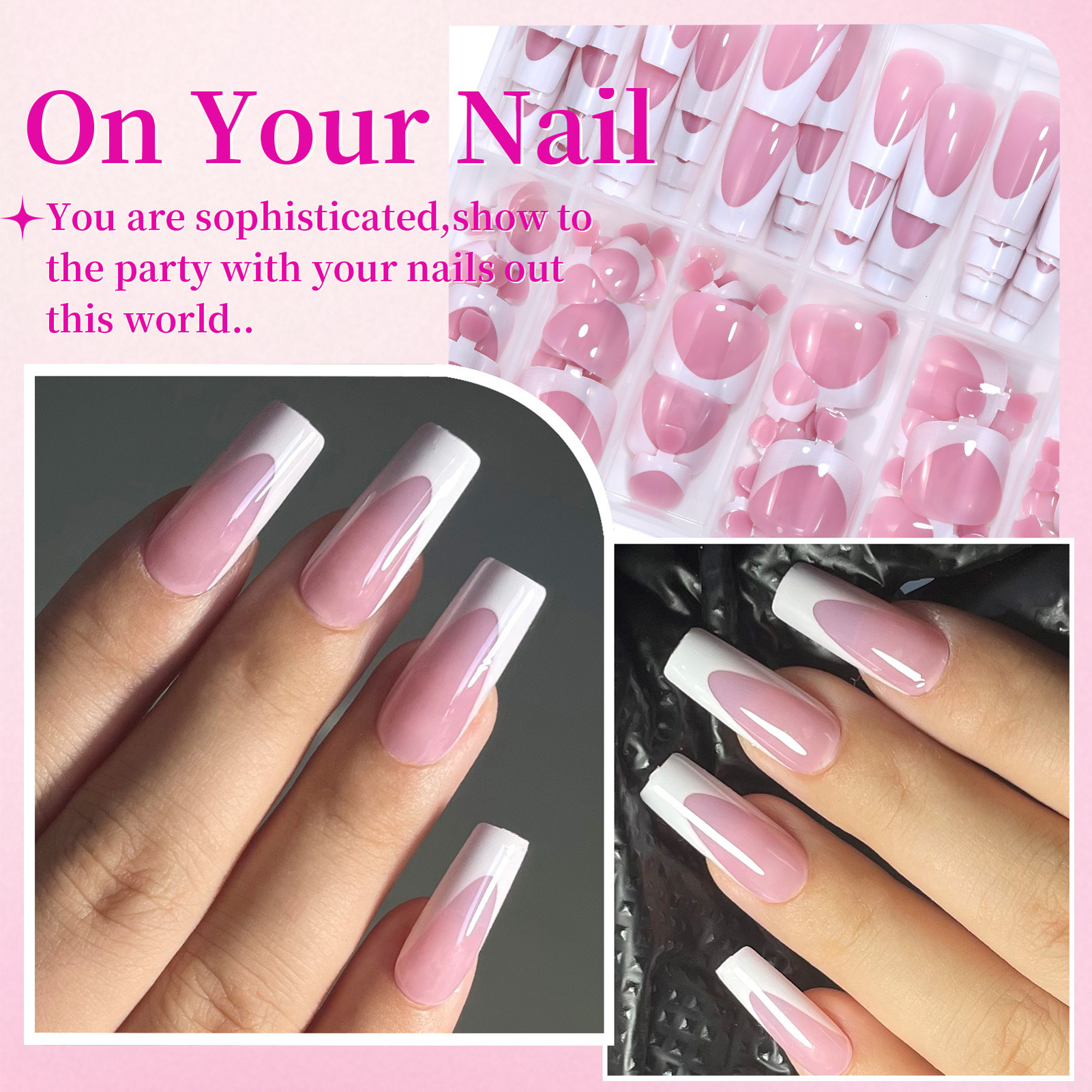 288PCS French Fake Nails Toena - Resin Craft Kit 评论和价格