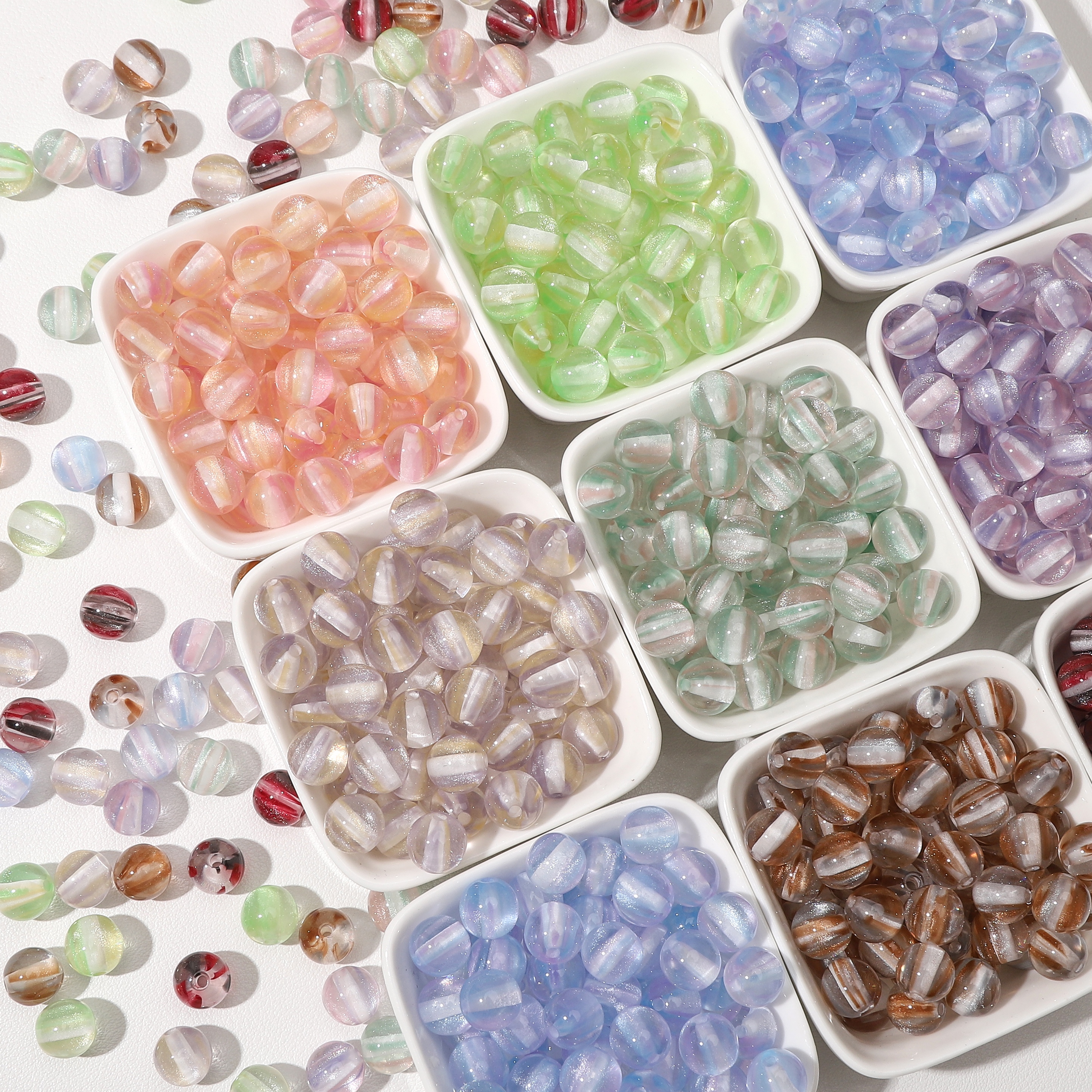 8mm 100Pcs Colorful Round Resi - Resin Crafts Diy 评论和价格