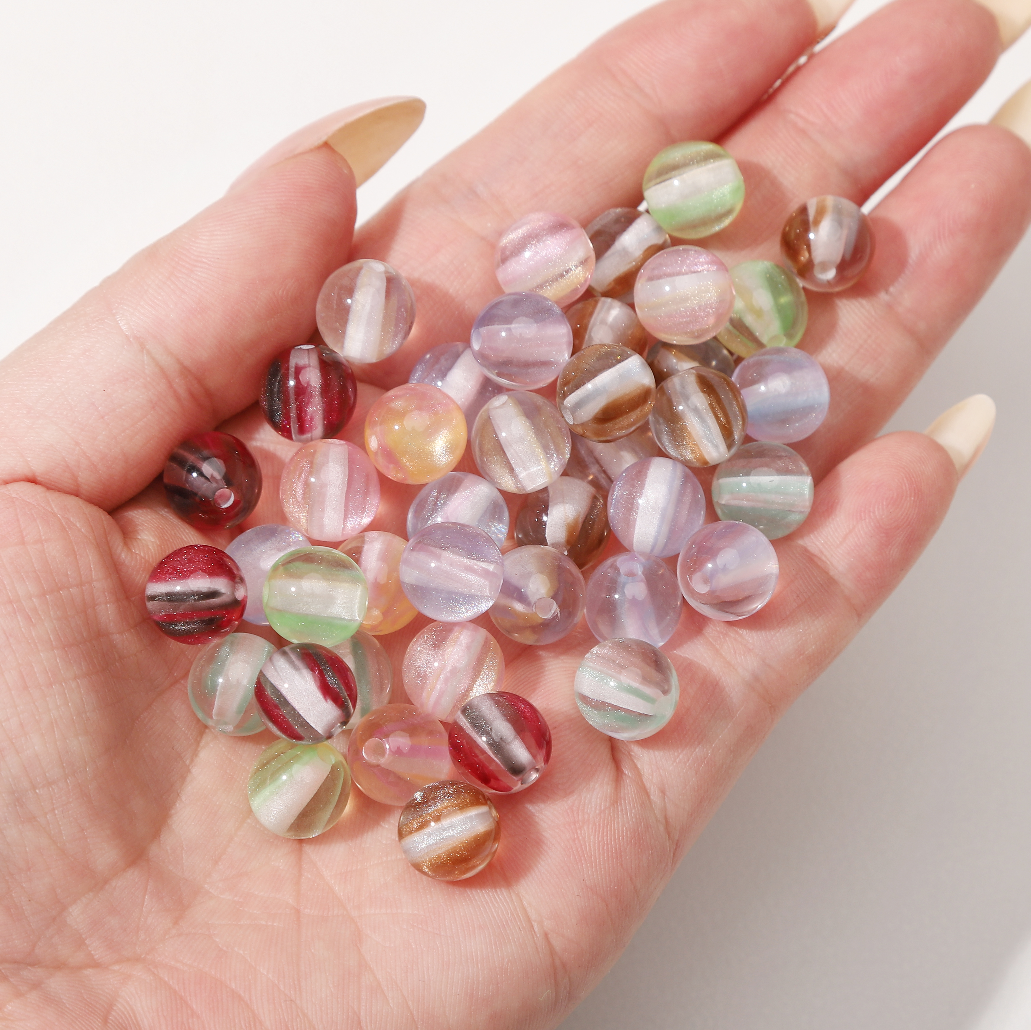 8mm 100Pcs Colorful Round Resi - Resin Crafts Diy 评论和价格