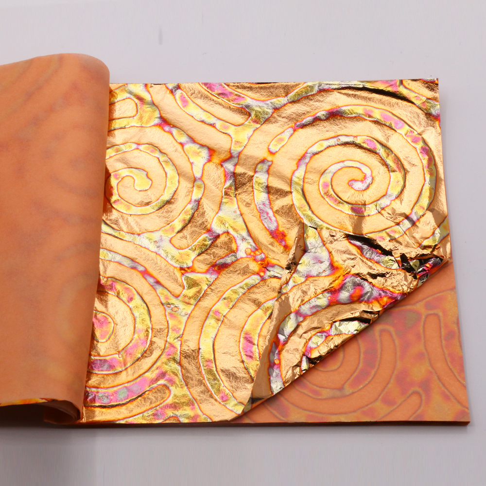 DIY 25 Sheets 14cm Booklets Va - Gold Foil Flakes 评论和价格