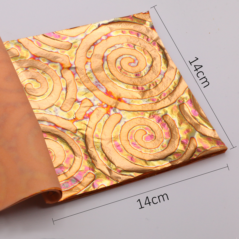 DIY 25 Sheets 14cm Booklets Va - Gold Foil Flakes 评论和价格