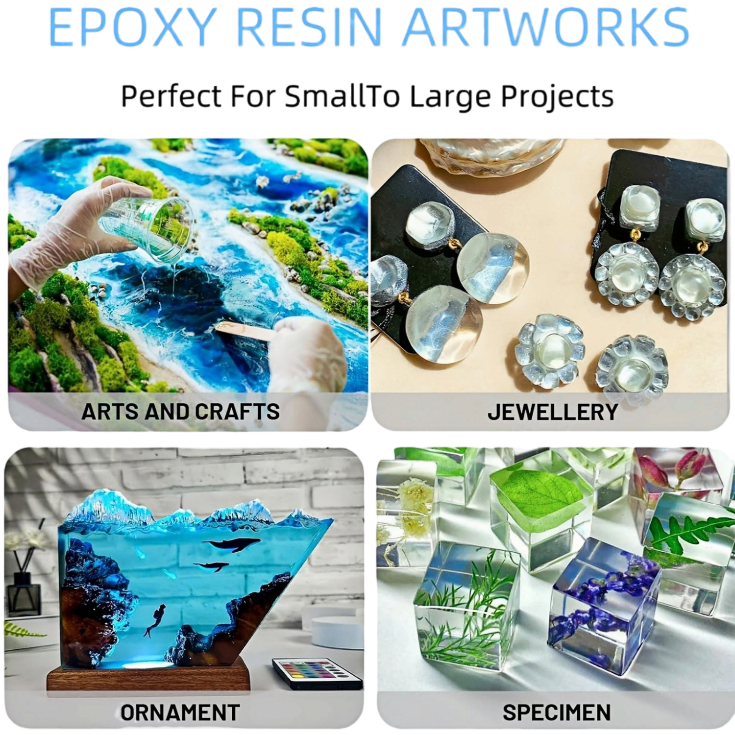 16.9oz Clear Epoxy Resin Kit C - Resin Jewelry Kit 评论和价格