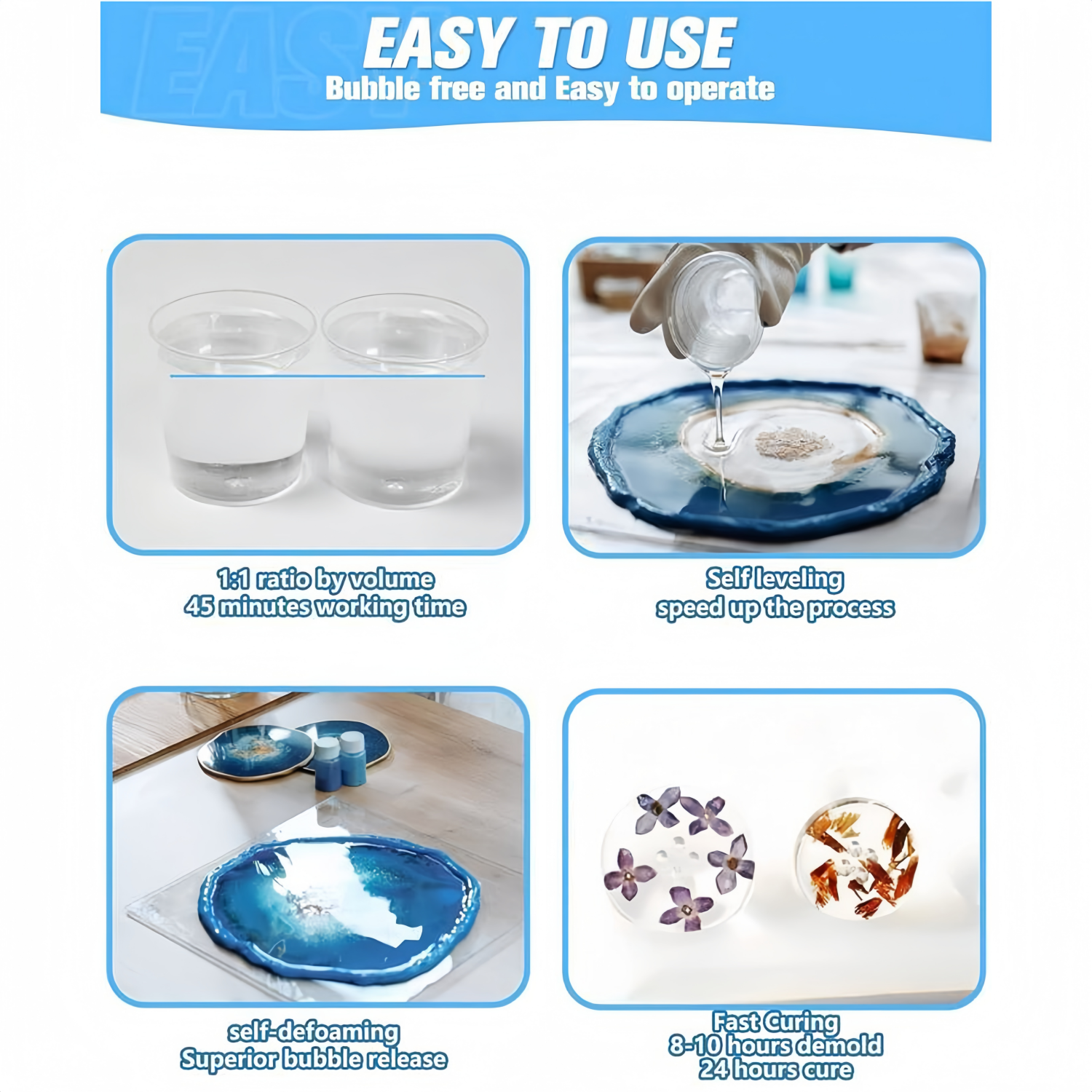 16.9oz Clear Epoxy Resin Kit C - Resin Jewelry Kit 评论和价格