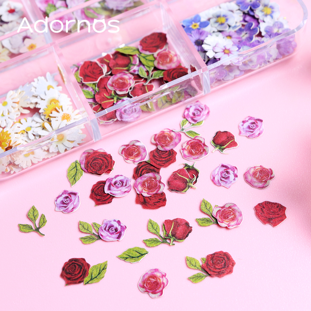 6 Grids Flowers Wood Pulp Chip - Resin Craft Ideas 评论和价格