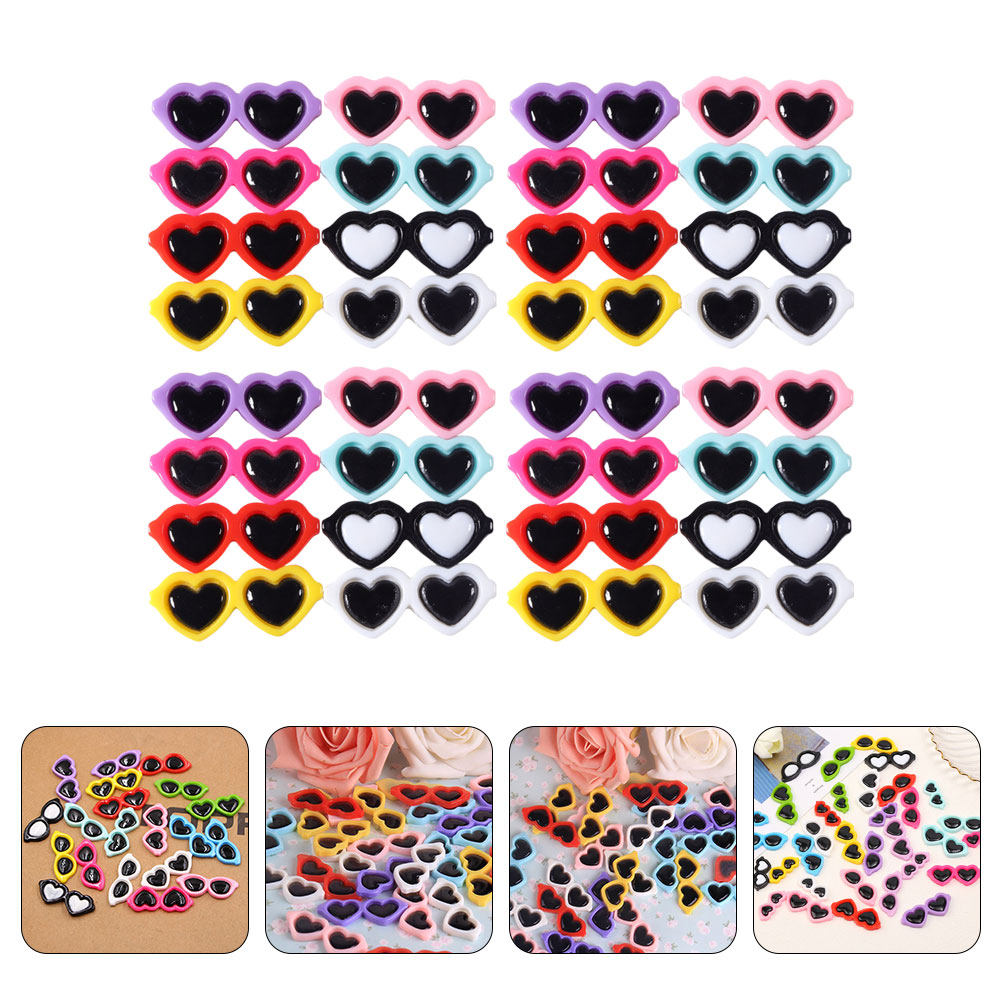 50Pcs Delicate Glasses Resin C - Resin Craft Supplies 评论和价格
