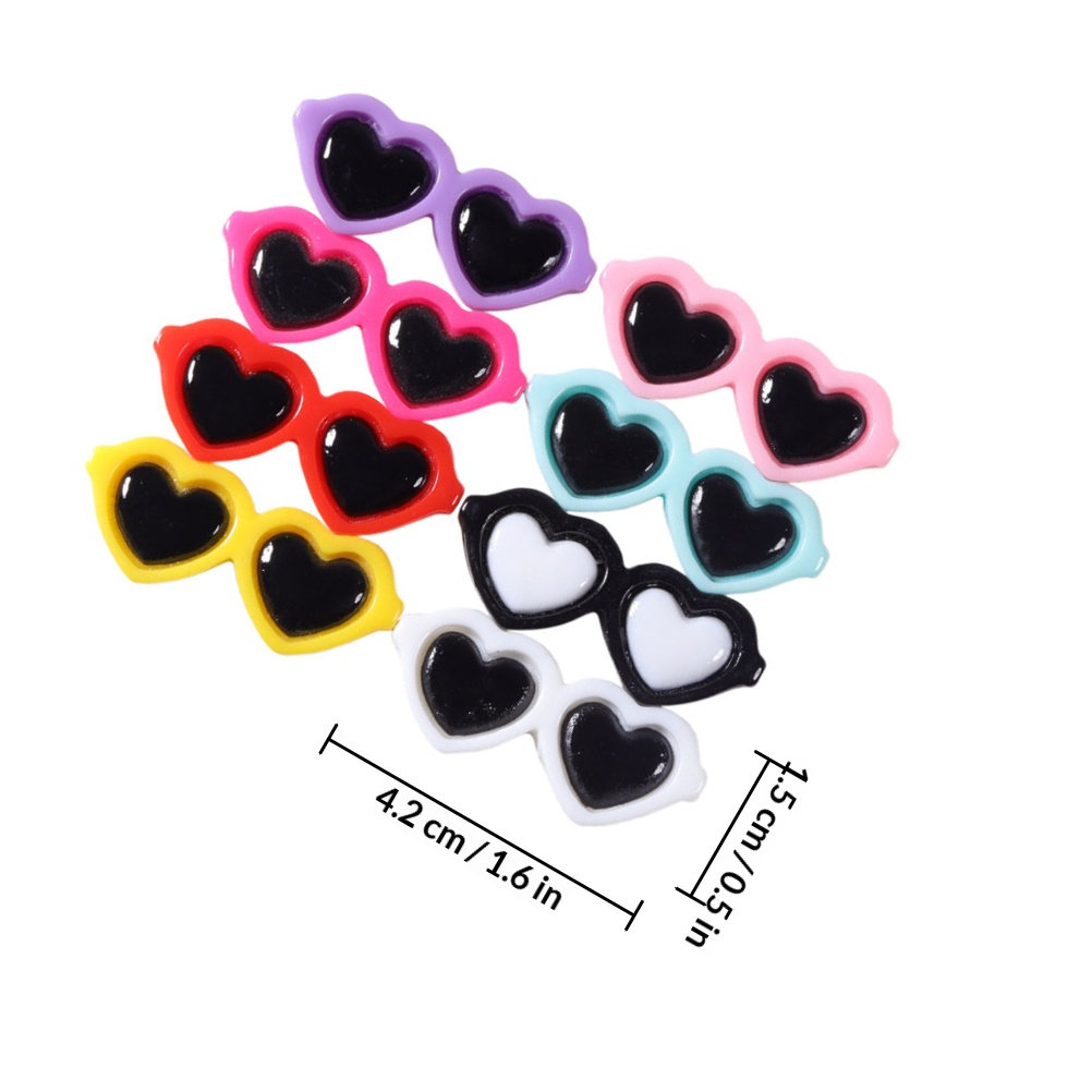 50Pcs Delicate Glasses Resin C - Resin Craft Supplies 评论和价格