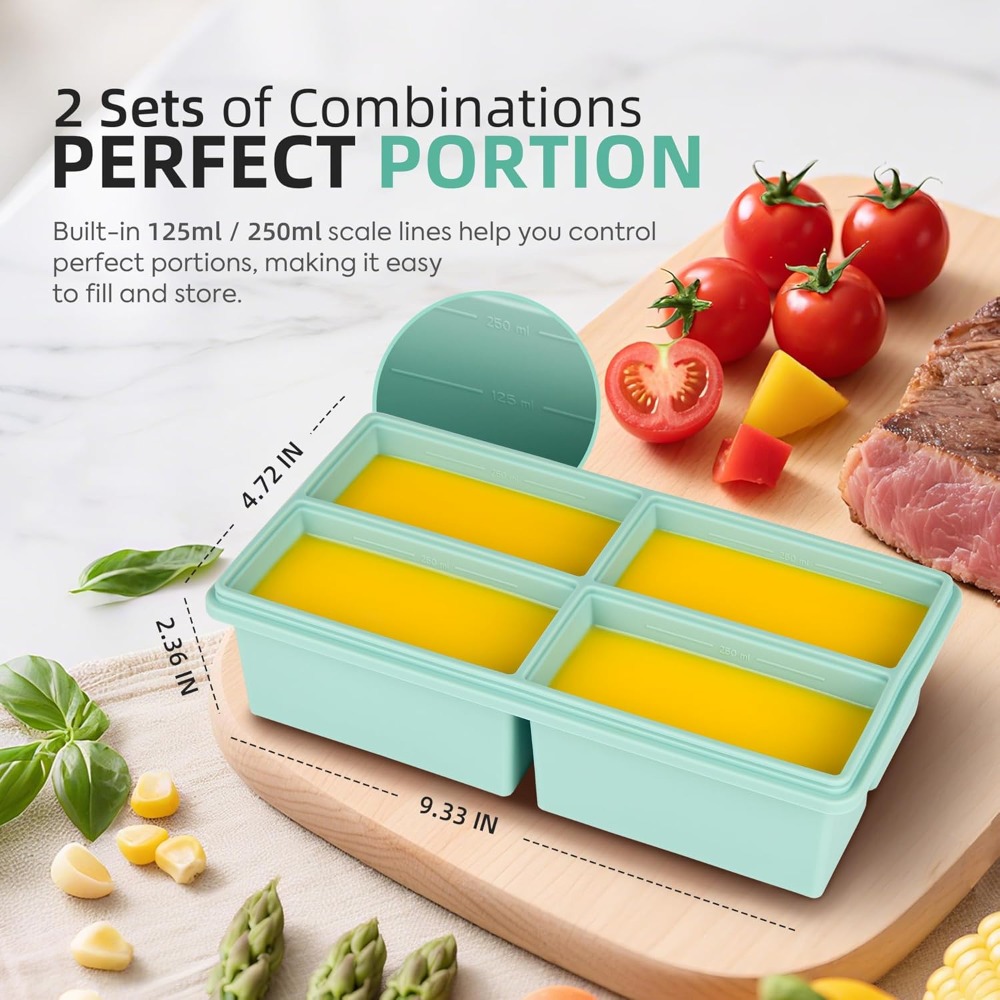 Silicone Freezer Trays with Li - Silicone Mold Tray 评论和价格