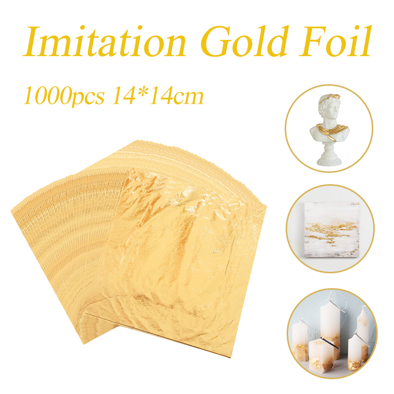 Imitation Gold Leaf Foil Sheet - Gold Foil Flakes 评论和价格