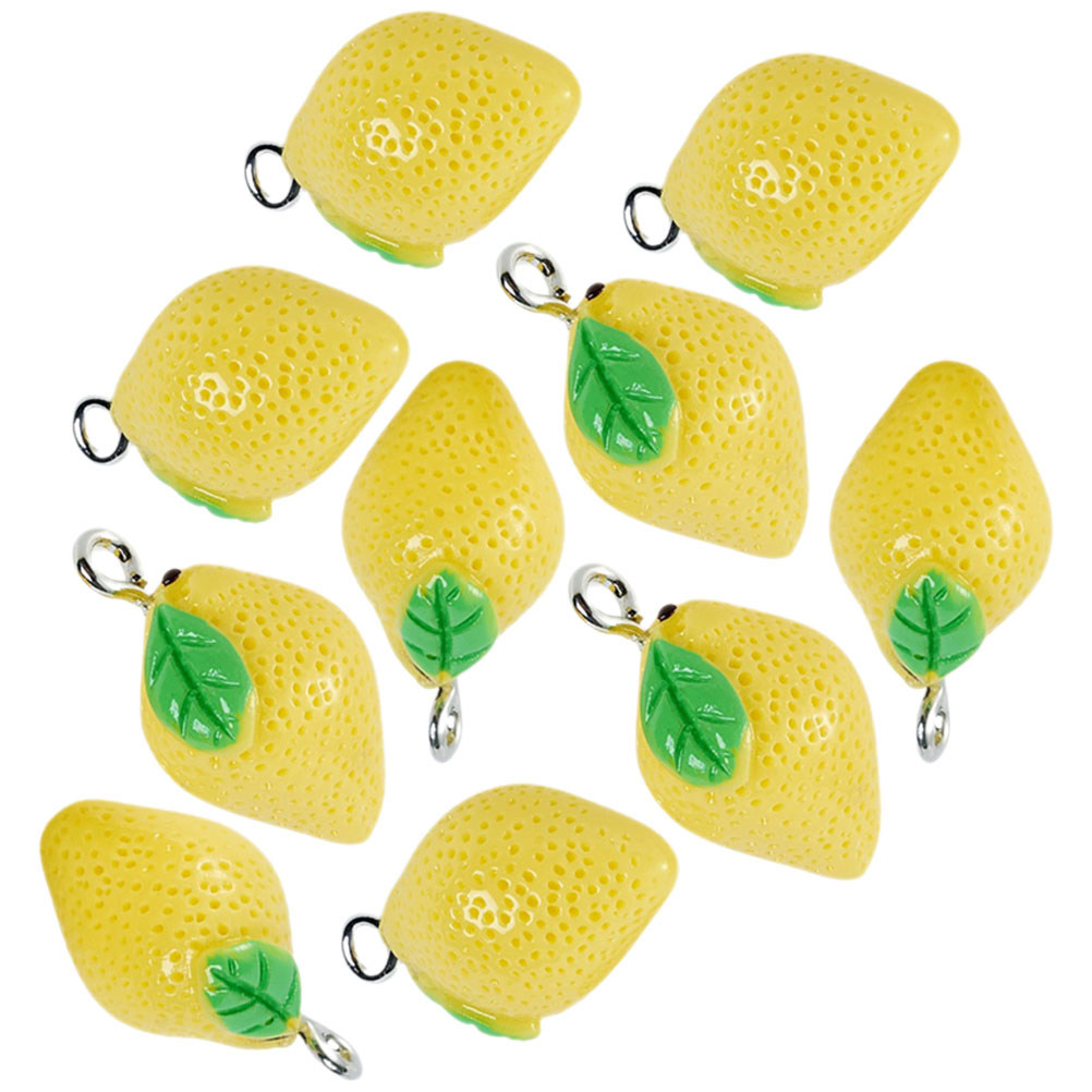 10Pcs Mini Lemon Charms Resin  - Resin Crafts Diy 评论和价格