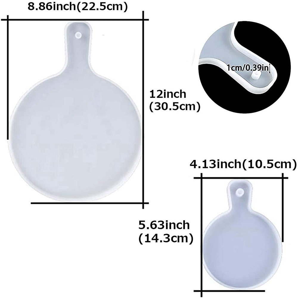 J1UL1N Resin Tray Silicone Mol - Serving Tray Mold 评论和价格