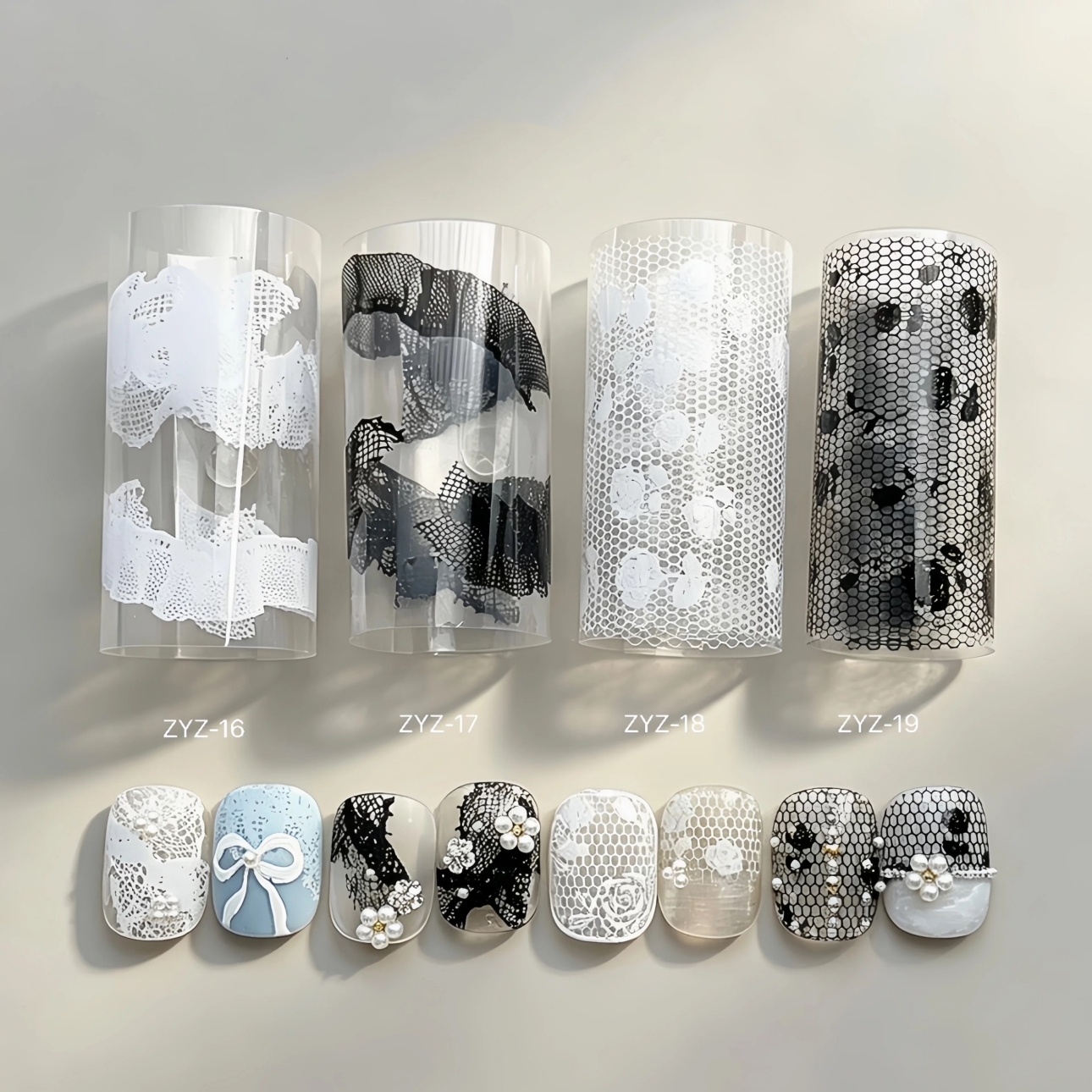 10 Rolls Red Lace Nail Foils f - Gold Foil Flakes 评论和价格