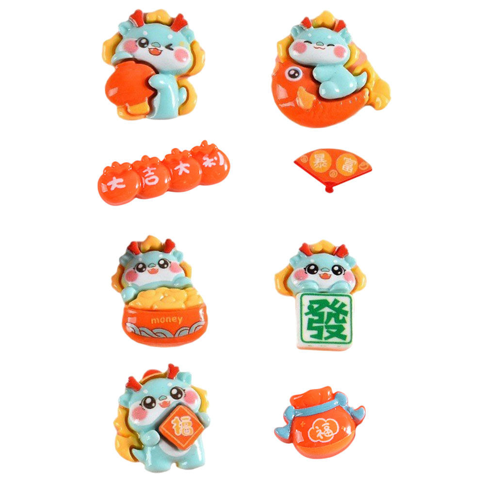 8Pcs Resin Craft Charms Flatba - Resin Craft Material 评论和价格