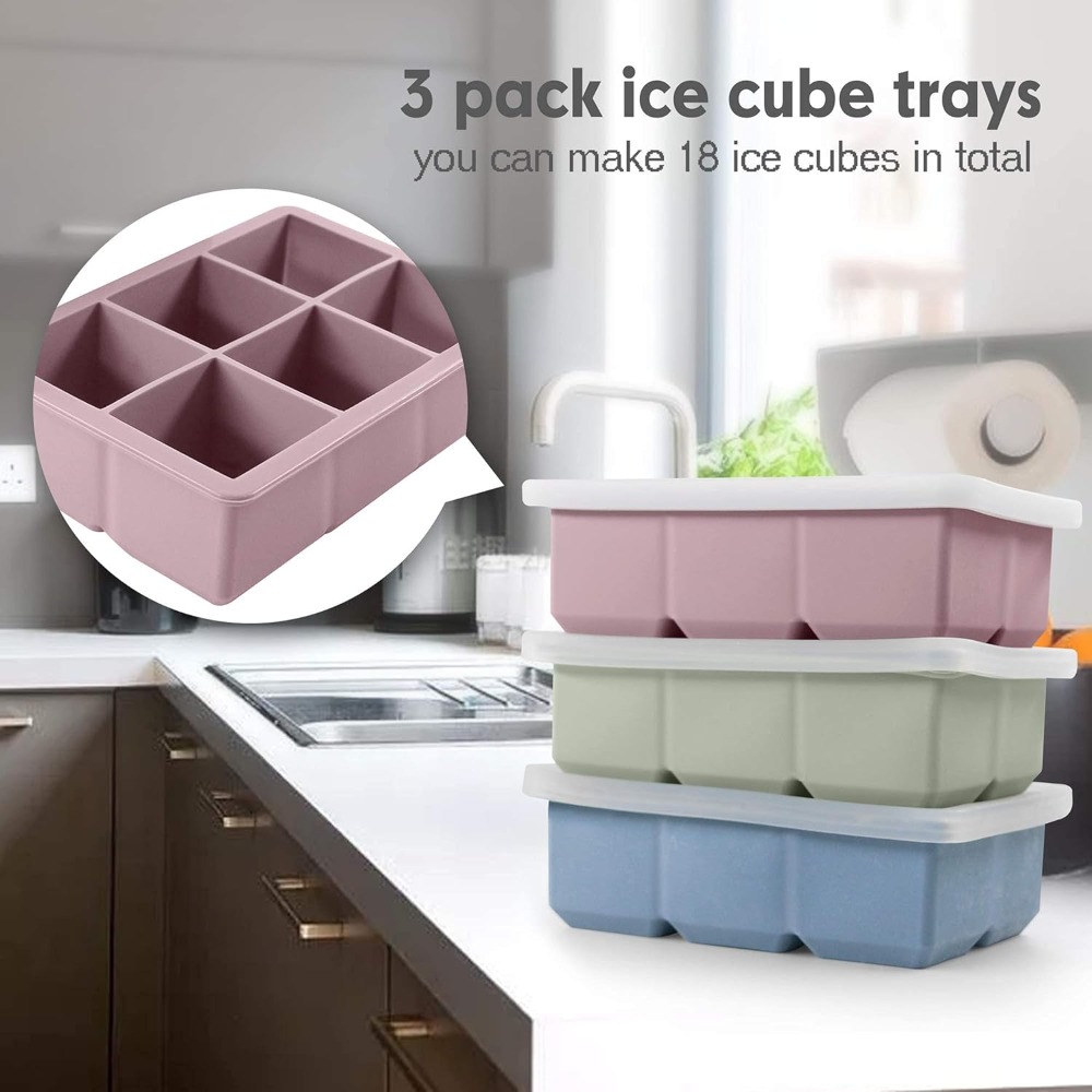 Large Silicone Ice Cube Trays  - Silicone Mold Tray 评论和价格