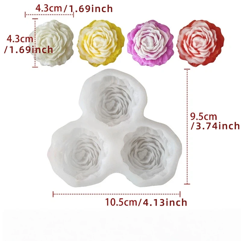 Peony Flower Candle Silicone M - Resin Craft Ideas 评论和价格